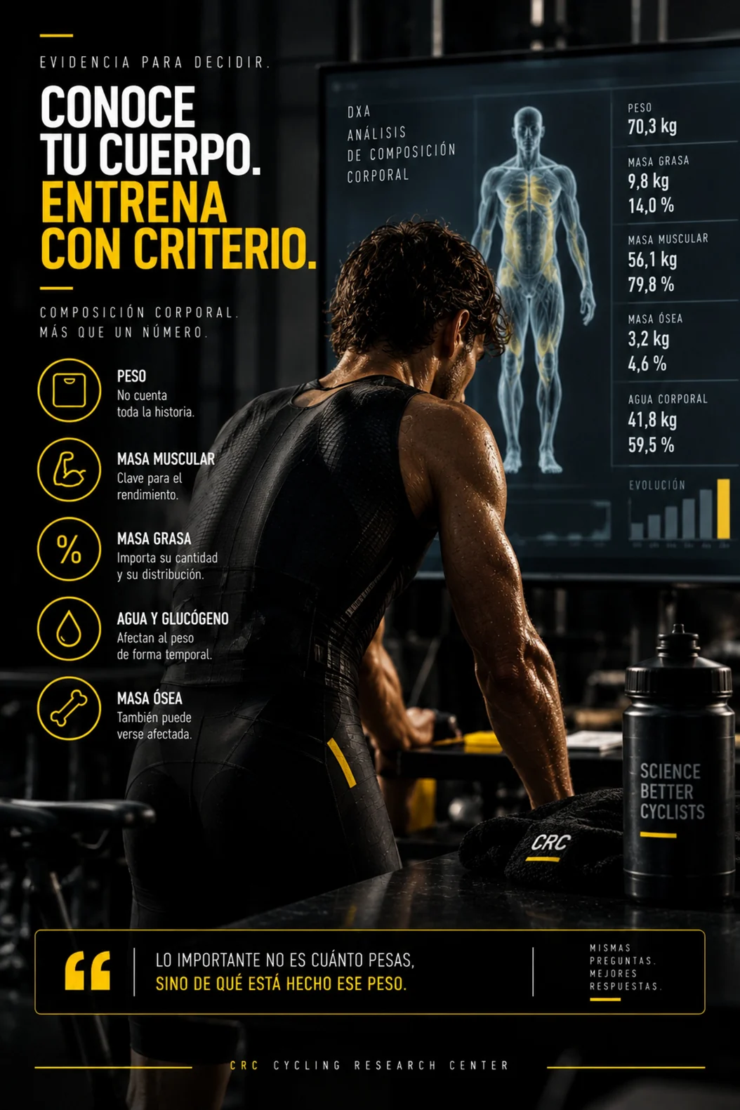 Medir la composición corporal por DXA para decidir con criterio, más allá del peso