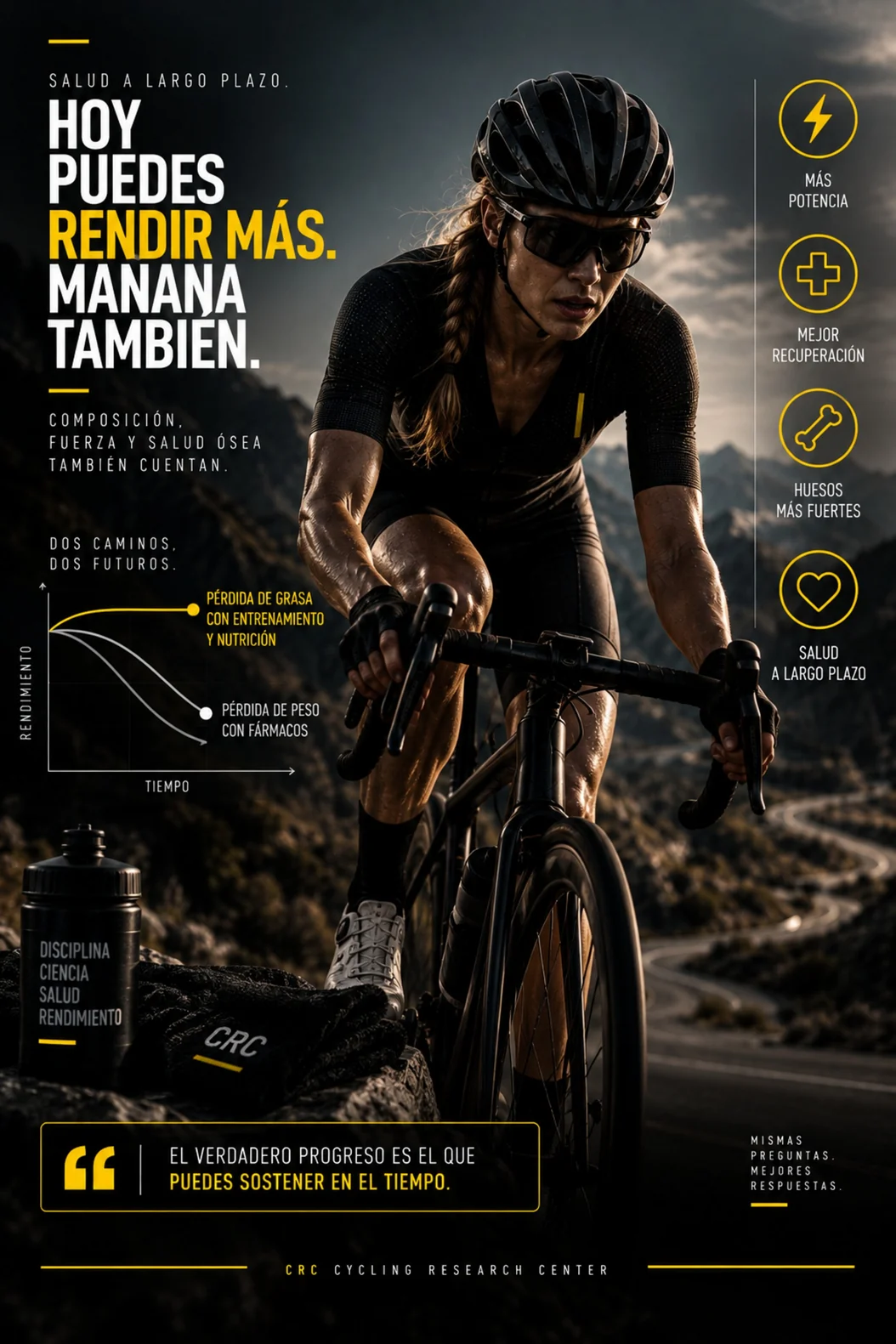 Salud y rendimiento a largo plazo: dos caminos, dos futuros para el ciclista